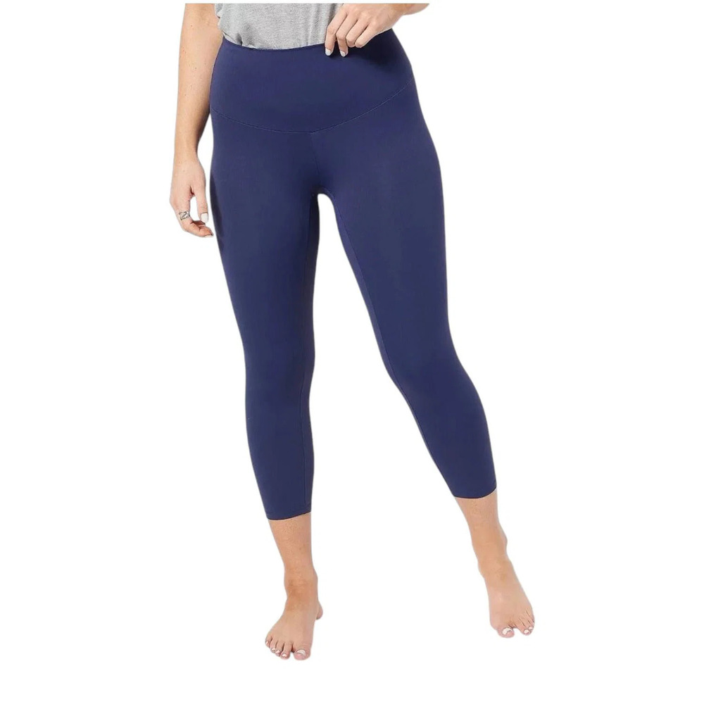 Anti x Proof Women's Smoothing Capri Legging Navy - Regular